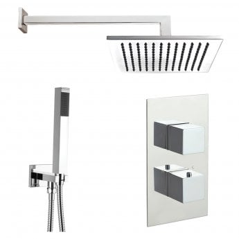 JTP Athena Dual Concealed Mixer Shower with Shower Handset + Fixed Head