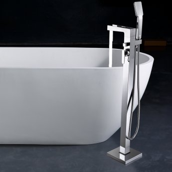 JTP Cami Freestanding Bath Shower Mixer Tap with Kit - Chrome