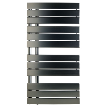 JTP Cleo Brushed Designer Heated Towel Rail | Product Image