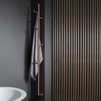 JTP Flo Dry Electric Stainless Steel Vertical Bar Towel Rail | Product Image