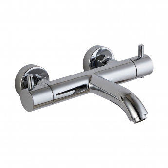 JTP Florence Thermostatic Wall Mounted Bath Filler Tap - Chrome