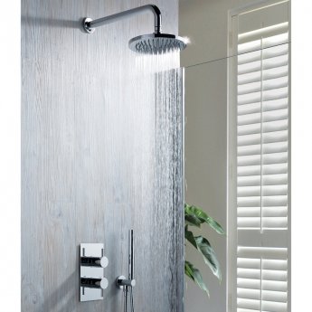 JTP Florentine Dual Concealed Mixer Shower with Shower Handset + Fixed Head