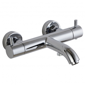 JTP Florentine Thermostatic Bath Shower Mixer Tap Wall Mounted - Chrome