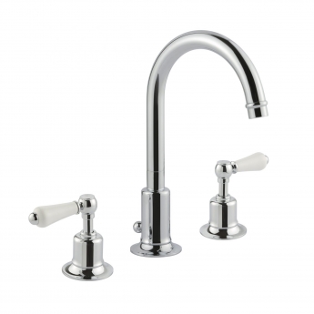 JTP Grosvenor 3-Hole Basin Mixer Tap Lever Handle - Chrome