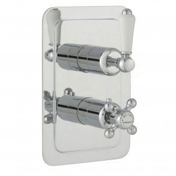 JTP Grosvenor Lever Thermostatic Concealed 1 Outlet Shower Valve - Chrome