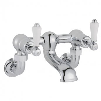 JTP Grosvenor Wall Mounted Bath Filler Tap Lever Handle - Chrome