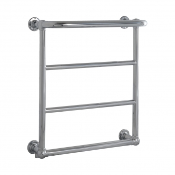 JTP Grosvenor Wall Mounted Towel Rail 720mm H x 600mm W - Chrome | Product Image
