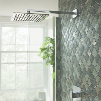 JTP HIX Square Fixed Shower Head 250mm x 250mm - Chrome