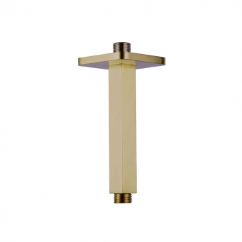 JTP HIX Ceiling Mounted Shower Arm 150mm Length - Brushed Brass