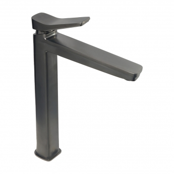 JTP HIX Tall Basin Mixer Tap - Brushed Black