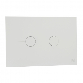 JTP Metal Pneumatic Flush Plate - Matt White