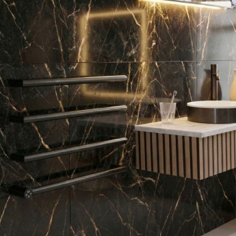 JTP Obi Dry Electric Designer Heated Towel Rail 485mm H x 600mm W | Product Image