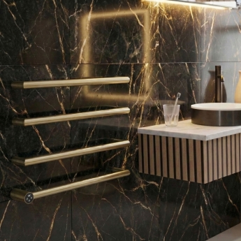 JTP Obi Dry Electric Designer Heated Towel Rail 485mm H x 600mm W | Product Image