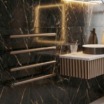 JTP Obi Dry Electric Designer Heated Towel Rail 485mm H x 600mm W | Product Image