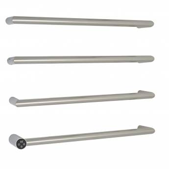 JTP Obi Electric Towel Rail 485mm H x 600mm W - Chrome | Product Image