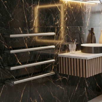 JTP Obi Dry Electric Designer Heated Towel Rail 485mm H x 600mm W | Product Image