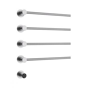 JTP Onyx Dry Electric Designer Heated Towel Rail 610mm H x 536mm W