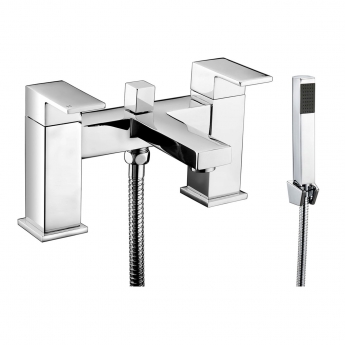 JTP Sable Pillar Mounted Bath Shower Mixer Tap with Kit - Chrome