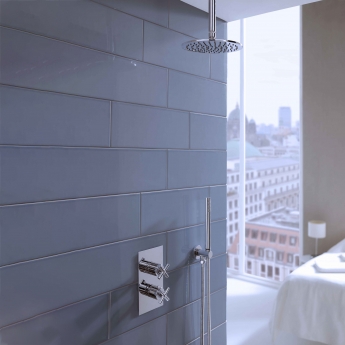 JTP Solo Thermostatic Concealed 2 Outlet Shower Valve - Chrome | Product Image