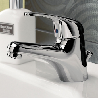 JTP Topmix Mono Basin Mixer Tap with Click-Clack Waste - Chrome