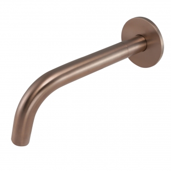 JTP Vos Wall Mounted Bath / Basin Spout 250mm - Brushed Bronze