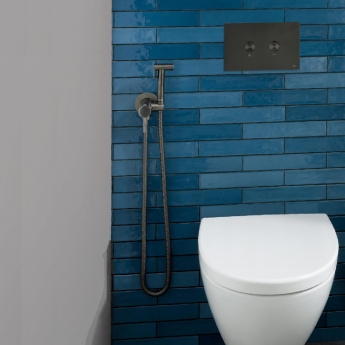 JTP Vos Douche Kit with Hose and Single Lever Control - Brushed Black