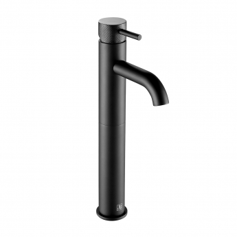JTP Vos Tall Basin Mixer Tap with Designer Handle - Matt Black