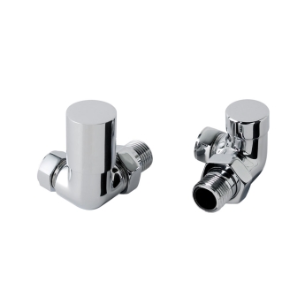 JTP Vos Corner Radiator Valves Pair Pack - Chrome | Product Image