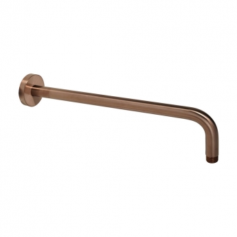 JTP Vos Wall Mounted Shower Arm 400mm - Brushed Bronze