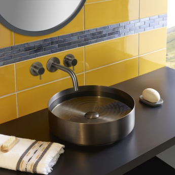 JTP Vos Lever Wall Valves Pair - Brushed Black