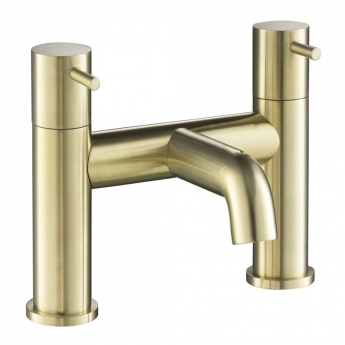 JTP Vos Bath Filler Tap Pillar Mounted - Brushed Brass