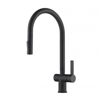 JTP Vos Kitchen Sink Mixer Tap Pull Out Spout - Matt Black