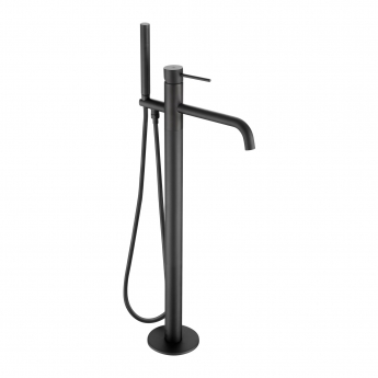 JTP Vos Freestanding Bath Shower Mixer Tap with Kit - Matt Black