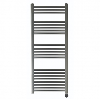 JTP Vos Brushed Finish Electric Designer Heated Ladder Towel Rail