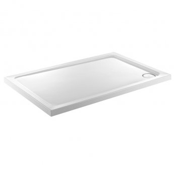 Just Trays JT Fusion Rectangular Anti-Slip Shower Tray with Waste 1300mm x 800mm Flat Top | Product Image