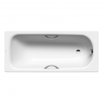 Kaldewei Eurowa Single Ended Rectangular Steel Enamel Bath with Twin Grips
