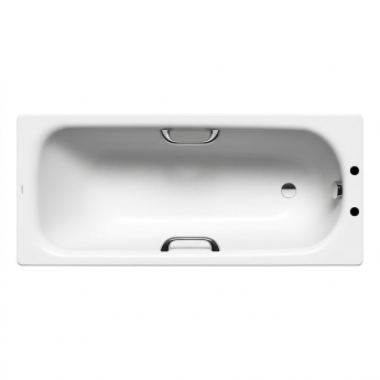 Kaldewei Saniform Plus Anti-Slip Steel Enamel Bath with Twin Grips 1600mm x 700mm 2TH (inc Leg Set) | Product Image