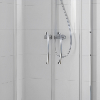 Lakes Classic 2-Door Offset Quadrant Shower Enclosure 1000mm x 800mm - 6mm Glass