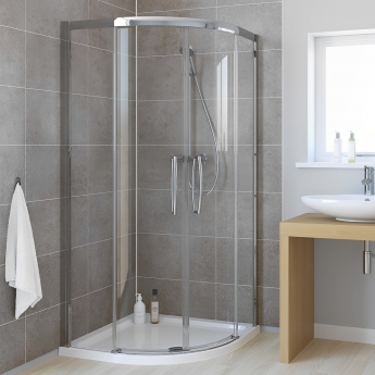 Lakes Classic Low Threshold Quadrant Shower Enclosure 800mm x 800mm - 8mm Glass