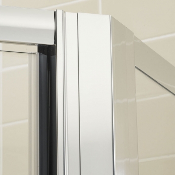 Lakes Classic Semi-Framed Pivot Door Pentagonal Shower Enclosure 900mm x 900mm