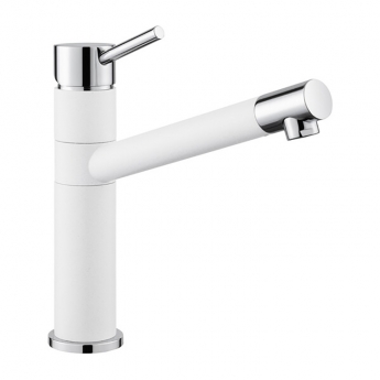 Leisure AquaRise Single Lever Kitchen Sink Mixer Tap - White