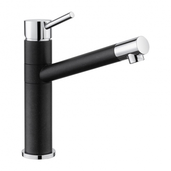 Leisure AquaRise Single Lever Kitchen Sink Mixer Tap - Charcoal Black