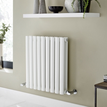 Prestige Aspen Double Designer Horizontal Radiator 600mm H x 540mm W - White