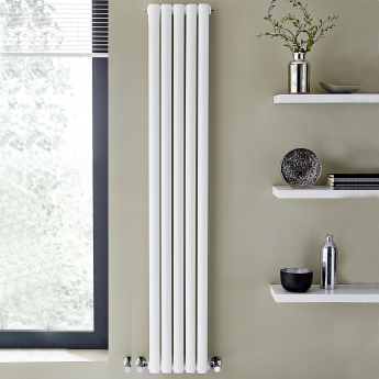 Prestige Aspen Single Designer Vertical Radiator 1800mm H x 300mm W - White