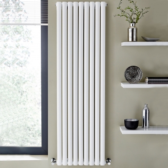 Prestige Aspen Single Designer Vertical Radiator 1800mm H x 540mm W - White