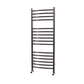 MaxHeat Camborne Curved Towel Rail 1000mm High x 400mm Wide Polished Stainless Steel