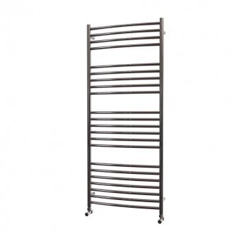 MaxHeat Camborne Curved Towel Rail 1400mm High x 600mm Wide Polished Stainless Steel