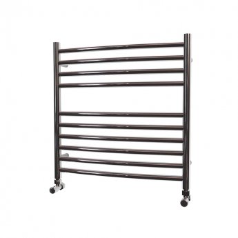 MaxHeat Camborne Curved Towel Rail 600mm High x 600mm Wide Polished Stainless Steel