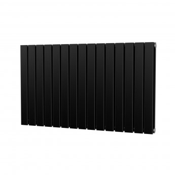 MaxHeat Deshima Double Horizontal Radiator 600mm High x 1020mm Wide Black