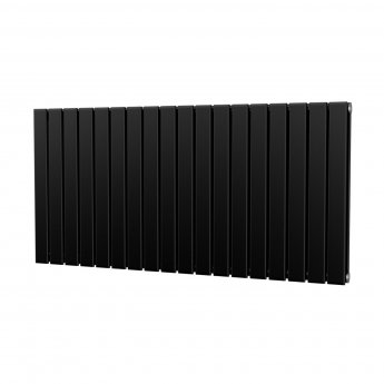 MaxHeat Deshima Double Horizontal Radiator 600mm High x 1224mm Wide Black